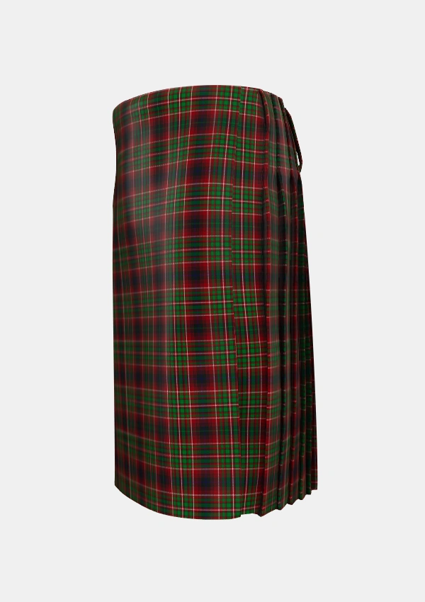 Traditional_Innes_of_Cowie_Tartan_353_kilt_left_image_with_pleated_design_and_adjustable_buckles_for_men
