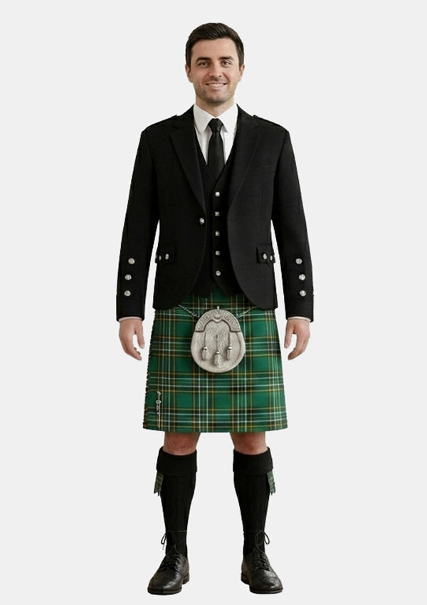 Traditional_Irish_National_tartan_Kilt_and_Argyle_Jacket_Kilt_Outfits_front_image