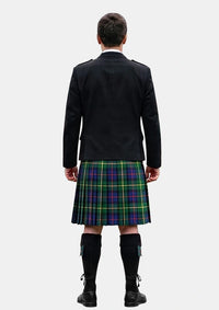 Traditional_Irving_of_Bonshaw_Tower_Tartan_Kilt_and_Argyle_Jacket_Kilt_Outfits_back_image