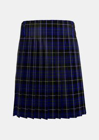 Traditional_Island_of_Barbados_Tartan_kilt_back_image_with_pleated_design_and_adjustable_buckles_for_men