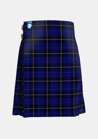 Traditional_Island_of_Barbados_Tartan_kilt_front_image_with_pleated_design_and_adjustable_buckles_for_men