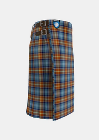 Traditional_Isle_of_Jura_Tartan_kilt_11250_right_image_with_pleated_design_and_adjustable_buckles_for_men