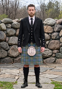 Traditional_Isle_of_Man_Tartan_Kilt_and_Argyle_Jacket_Kilt_Outfit_front_image