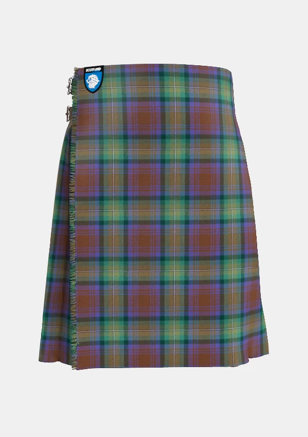 Traditional_Isle_of_Skye_tartan_front_image_with_pleated_design_and_adjustable_buckles_for_men