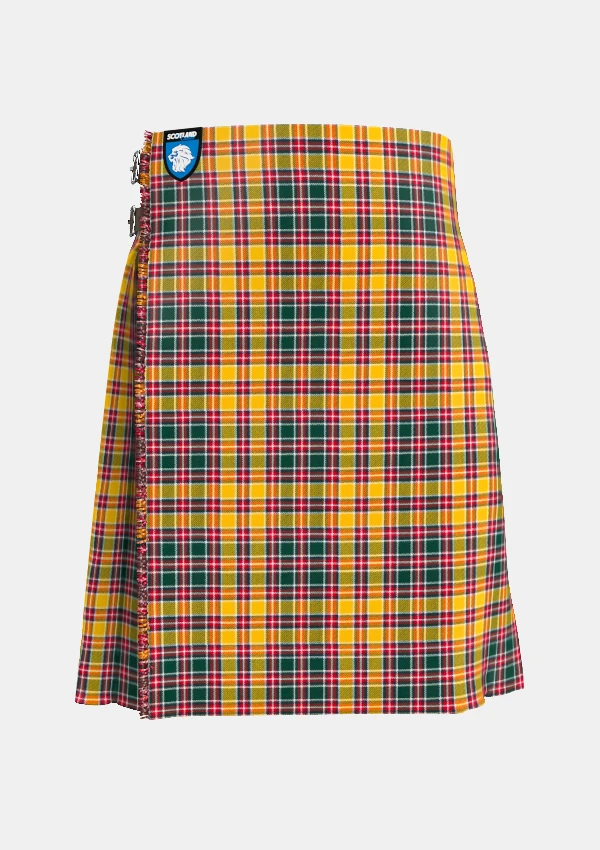 Traditional_Jacobite_tartan_front_image_with_pleated_design_and_adjustable_buckles_for_men