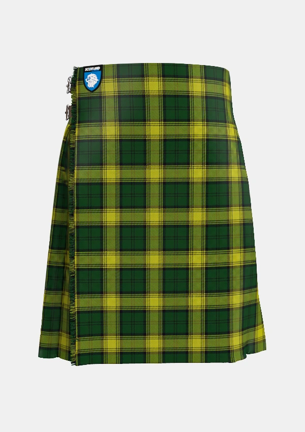 Traditional_Jamaican_National_tartan_front_image_with_pleated_design_and_adjustable_buckles_for_men