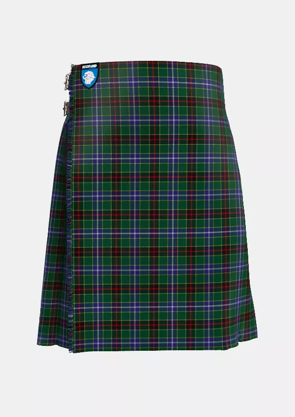 Traditional_James_Tartan_2456_kilt_front_image_with_pleated_design_and_adjustable_buckles_for_men
