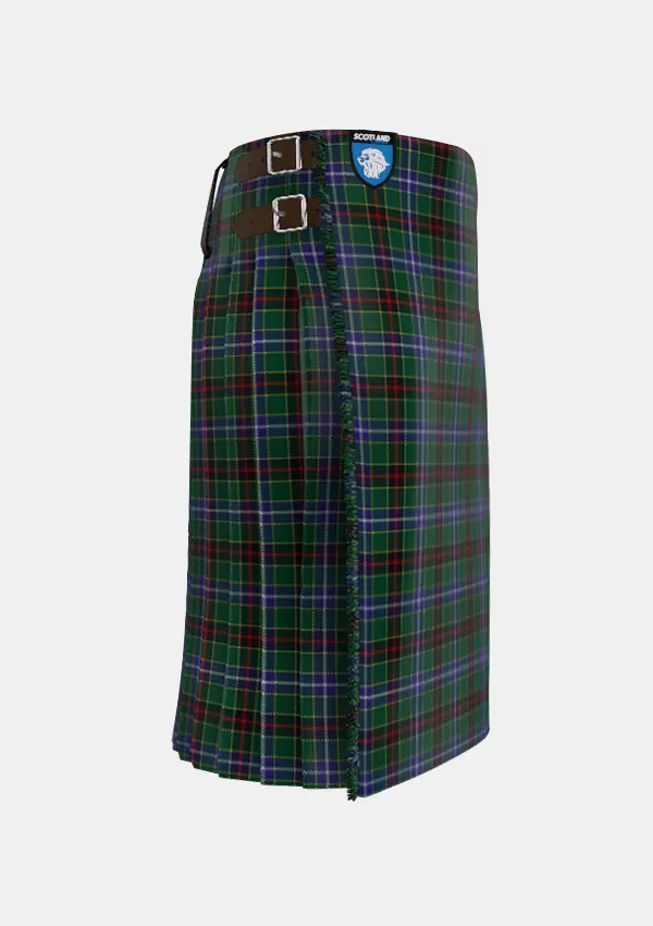 Traditional_James_Tartan_2456_kilt_right_image_with_pleated_design_and_adjustable_buckles_for_men