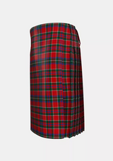 Traditional_James_of_Glencarr_Tartan_7542_kilt_left_image_with_pleated_design_and_adjustable_buckles_for_men