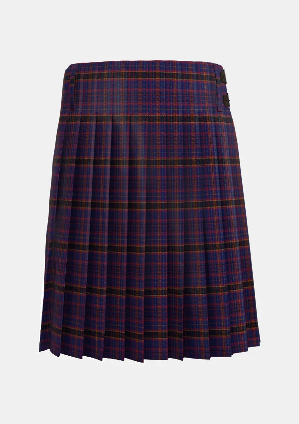 Traditional_James_of_Wales_Tartan_kilt_5736_back_image_with_pleated_design_and_adjustable_buckles_for_men