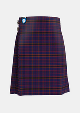 Traditional_James_of_Wales_Tartan_kilt_5736_front_image_with_pleated_design_and_adjustable_buckles_for_men