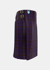Traditional_James_of_Wales_Tartan_kilt_5736_right_image_with_pleated_design_and_adjustable_buckles_for_men