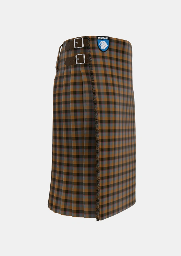 Traditional_Jardine_2_Tartan_2014_kilt_right_image_with_pleated_design_and_adjustable_buckles_for_men