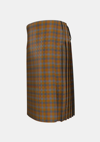 Traditional_Jardine_Tartan_kilt_1432_left_image_with_pleated_design_and_adjustable_buckles_for_men