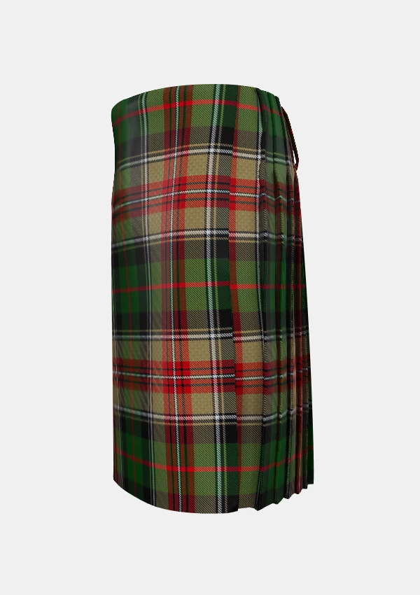Traditional_Johnson_J_M_Tartan_5286_kilt_left_image_with_pleated_design_and_adjustable_buckles_for_men