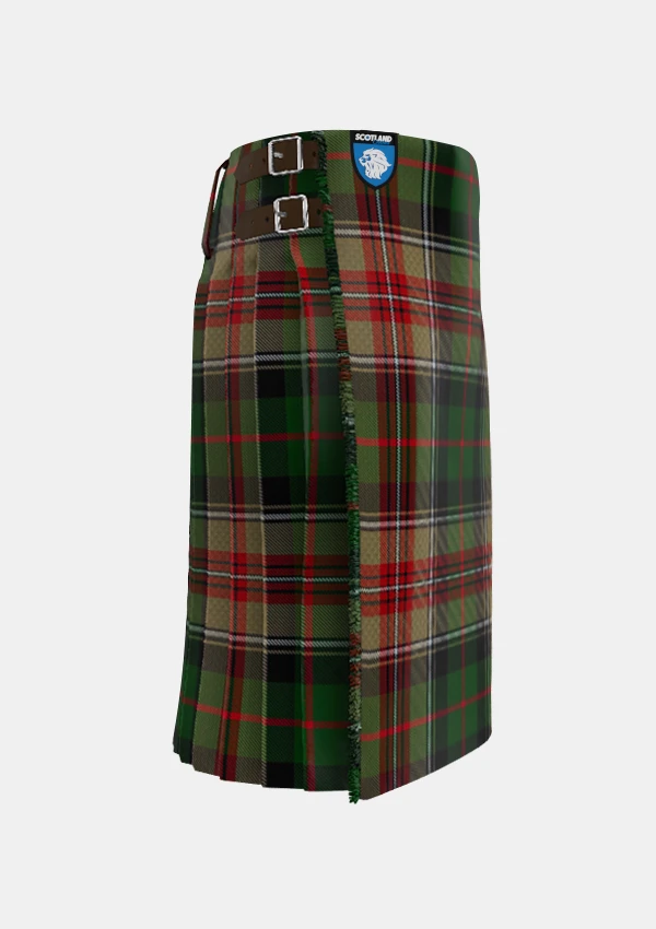 Traditional_Johnson_J_M_Tartan_5286_kilt_right_image_with_pleated_design_and_adjustable_buckles_for_men