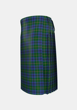 Traditional_Johnstone_Johnston_Tartan_1062_kilt_left_image_with_pleated_design_and_adjustable_buckles_for_men