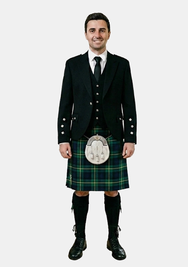 Traditional_Johnstone_tartan_Kilt_and_Argyle_Jacket_Kilt_Outfits_front_image