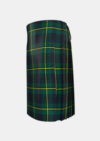 Traditional_Johnstone_tartan_left_image_with_pleated_design_and_adjustable_buckles_for_men