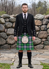 Traditional_Jones_Welsh_Tartan_Kilt_and_Argyle_Jacket_Kilt_Outfit_front_image
