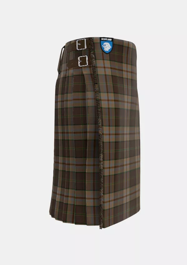 Traditional_Jura_Mist_Tartan_14065_kilt_right_image_with_pleated_design_and_adjustable_buckles_for_men