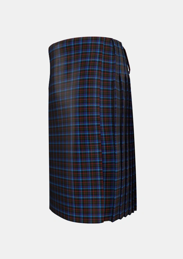 Traditional_Kennedy_Irish_Tartan_1059_kilt_left_image_with_pleated_design_and_adjustable_buckles_for_men