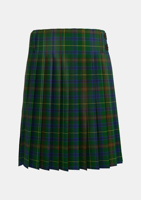 Traditional_Kennedy_Two_Tartan_1560_kilt_back_image_with_pleated_design_and_adjustable_buckles_for_men