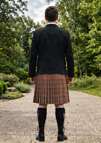 Traditional_Kennedy_Weathered_Tartan_Kilt_and_Argyle_Jacket_Kilt_Outfit_back_image