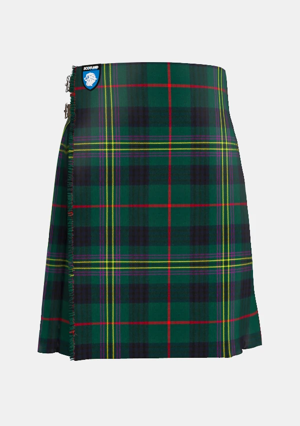 Traditional_Kennedy_tartan_front_image_with_pleated_design_and_adjustable_buckles_for_men
