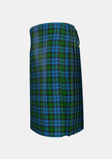 Traditional_Kerr_Hunting_Tartan_kilt_782_left_image_with_pleated_design_and_adjustable_buckles_for_men