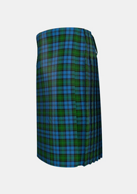 Traditional_Kerr_Hunting_Tartan_kilt_782_left_image_with_pleated_design_and_adjustable_buckles_for_men