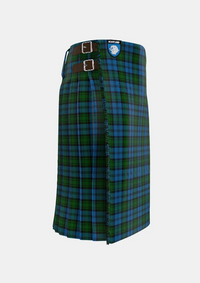 Traditional_Kerr_Hunting_Tartan_kilt_782_right_image_with_pleated_design_and_adjustable_buckles_for_men