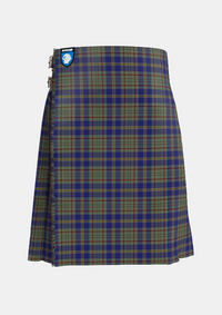 Traditional_Kildare_County_Tartan_2262_kilt_front_image_with_pleated_design_and_adjustable_buckles_for_men