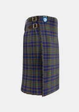 Traditional_Kildare_County_Tartan_2262_kilt_right_image_with_pleated_design_and_adjustable_buckles_for_men