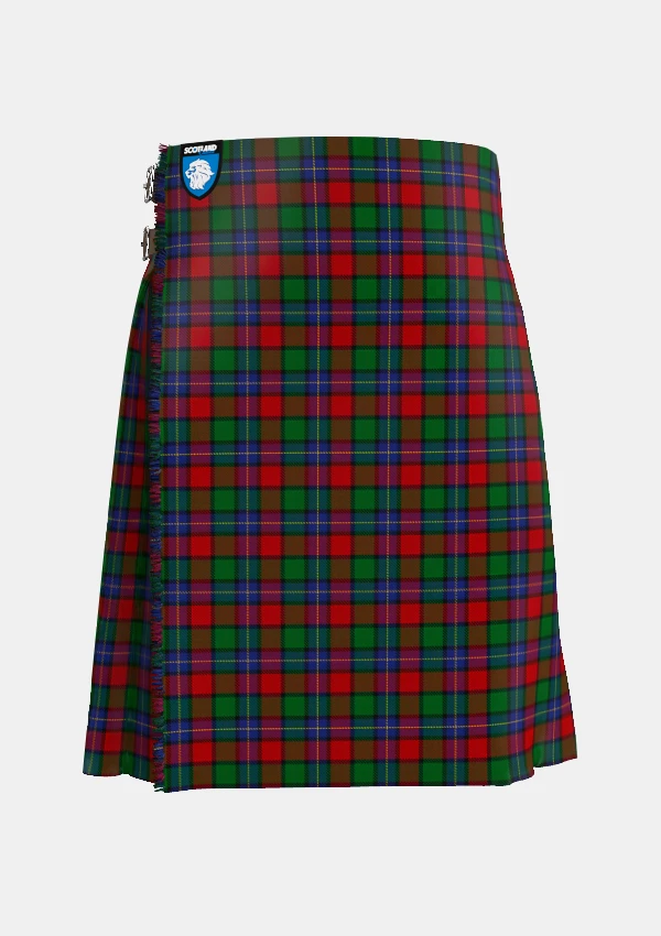 Traditional_Kilgour_tartan_front_image_with_pleated_design_and_adjustable_buckles_for_men