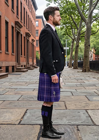 Traditional_Kilmarnock_Football_Club_Tartan_6597_Kilt_and_Argyle_Jacket_Kilt_Outfit_right_image