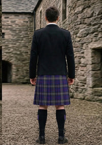 Traditional_Kinnaird_Tartan_2242_Kilt_and_Argyle_Jacket_Kilt_Outfit_back_image