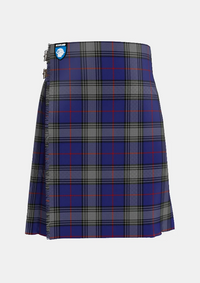 Traditional_Kinnaird_Tartan_kilt_2242_front_image_with_pleated_design_and_adjustable_buckles_for_men