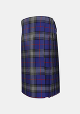 Traditional_Kinnaird_Tartan_kilt_2242_left_image_with_pleated_design_and_adjustable_buckles_for_men
