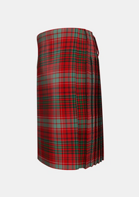 Traditional_Kinnoull_Tartan_854_kilt_left_image_with_pleated_design_and_adjustable_buckles_for_men