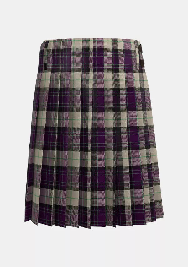 Traditional_Kyle_Grape_Tartan_7585_kilt_back_image_with_pleated_design_and_adjustable_buckles_for_men