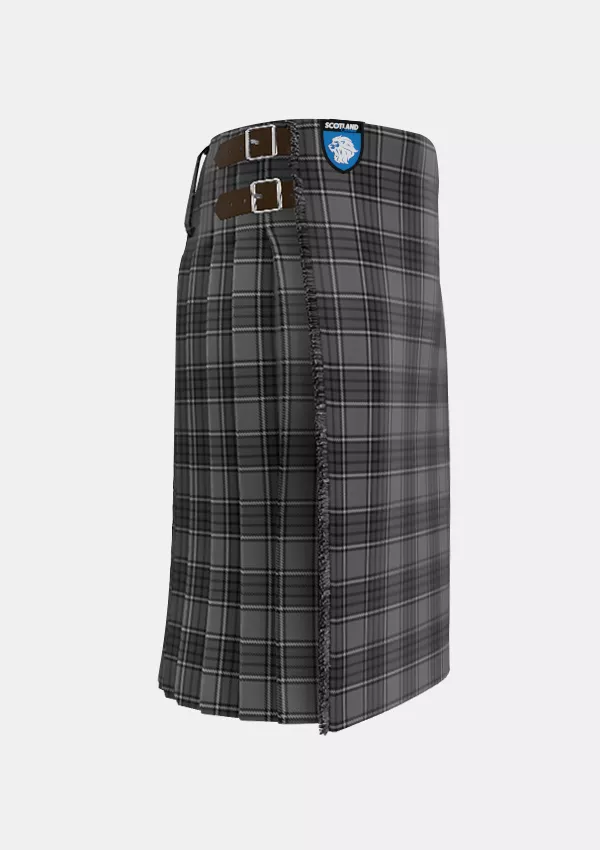 Traditional_Kyle_Tartan_1288_kilt_right_image_with_pleated_design_and_adjustable_buckles_for_men