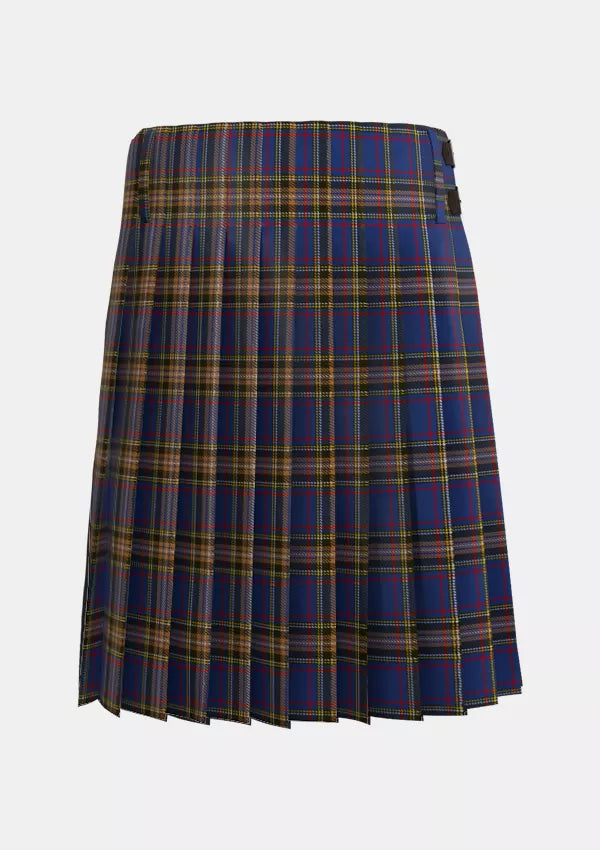 Traditional_Lady_Diana_Plaid_Tartan_484_kilt_back_image_with_pleated_design_and_adjustable_buckles_for_men