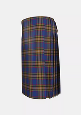 Traditional_Lady_Diana_Plaid_Tartan_484_kilt_left_image_with_pleated_design_and_adjustable_buckles_for_men