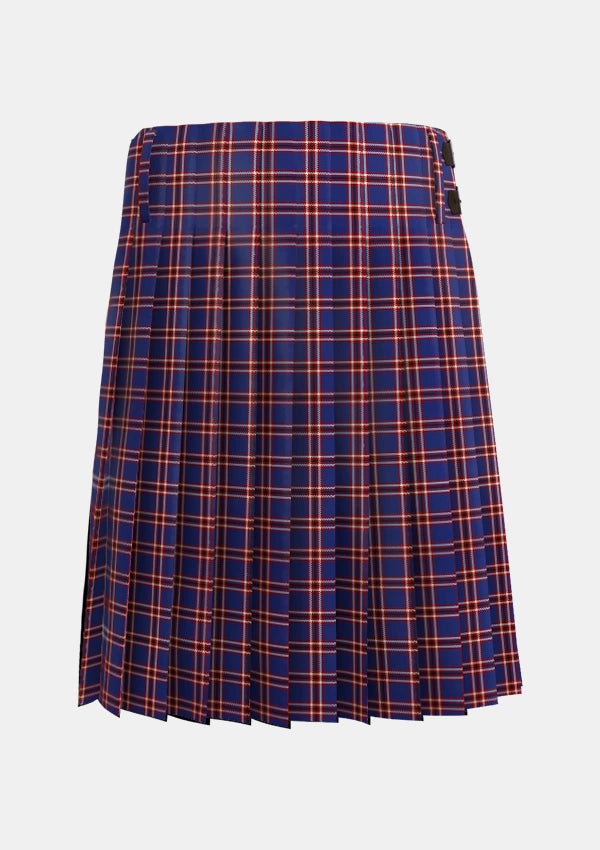 Traditional_Laing_of_Archiestown_Tartan_2544_kilt_back_image_with_pleated_design_and_adjustable_buckles_for_men