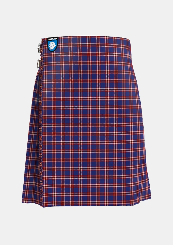 Traditional_Laing_of_Archiestown_Tartan_2544_kilt_front_image_with_pleated_design_and_adjustable_buckles_for_men