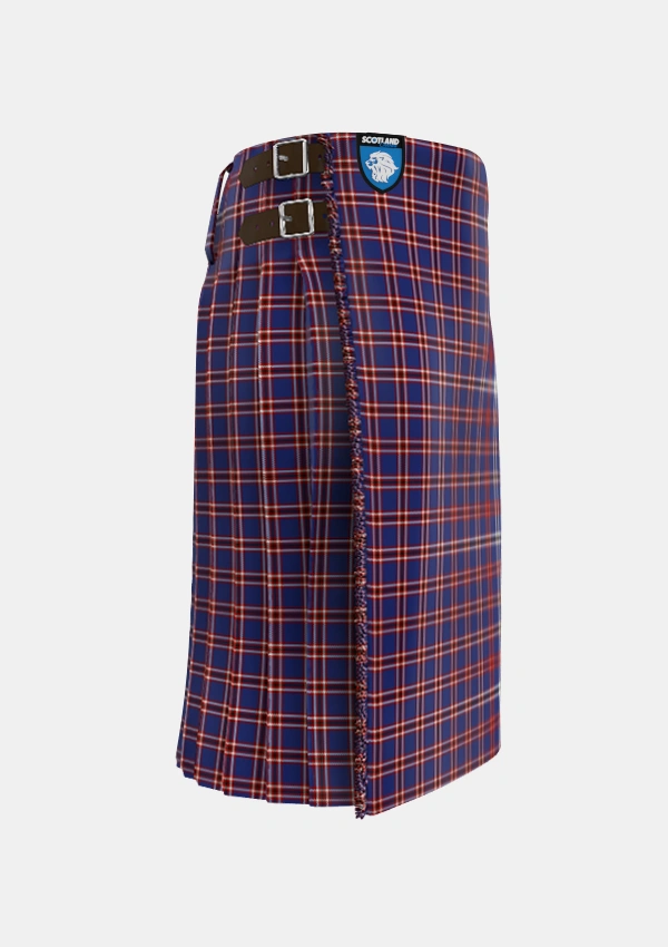 Traditional_Laing_of_Archiestown_Tartan_2544_kilt_right_image_with_pleated_design_and_adjustable_buckles_for_men