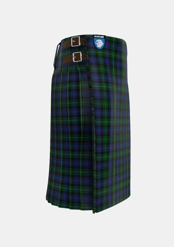 Traditional_Lamont_2_Tartan_296_kilt_right_image_with_pleated_design_and_adjustable_buckles_for_men