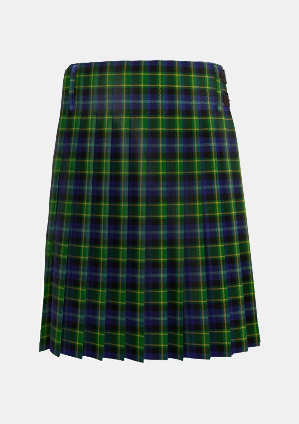 Traditional_Lanarkshire_Tartan_kilt_back_image_with_pleated_design_and_adjustable_buckles_for_men