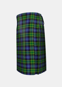 Traditional_Lanarkshire_Tartan_kilt_left_image_with_pleated_design_and_adjustable_buckles_for_men